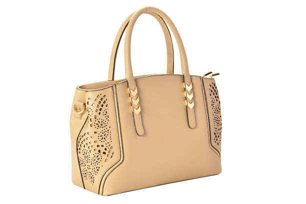 女人手提包钱包(剪辑路径)在白色背景图片下载