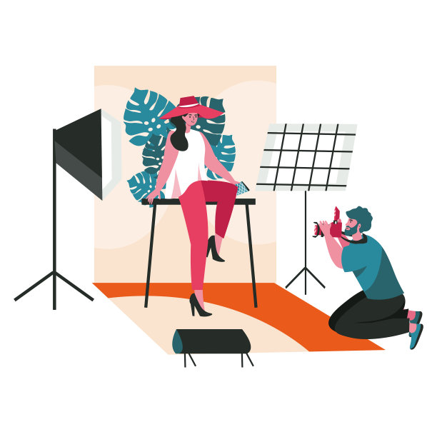 人们作为摄影师工作场景概念图片下载