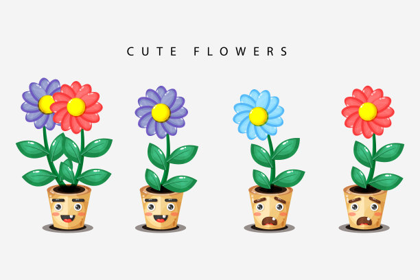 集萌花吉祥物图片下载