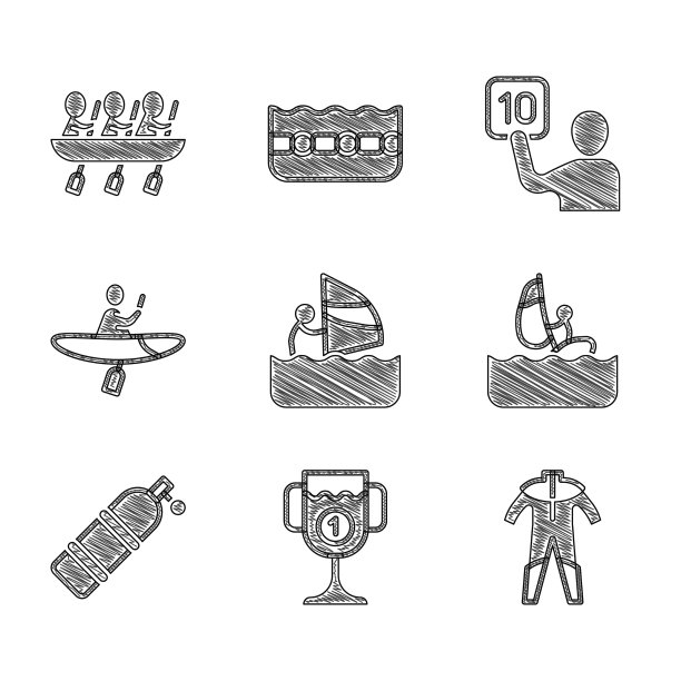 设置风帆冲浪奖杯潜水服图片下载