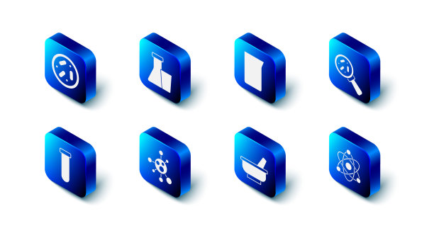 设置试管和烧瓶实验室玻璃器皿或图片下载