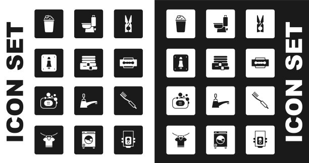 套衣针毛巾叠女厕所图片下载