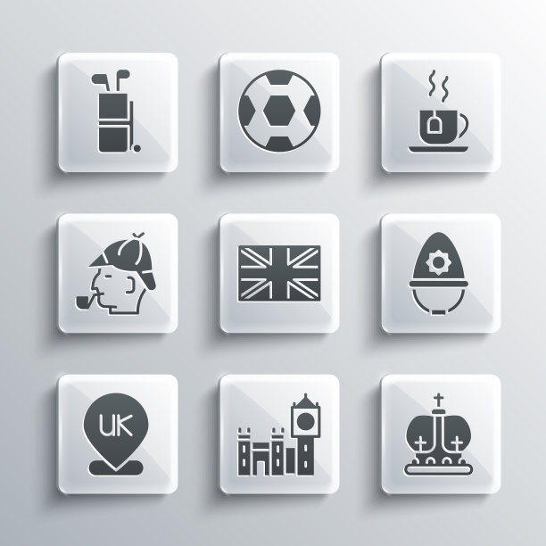 设置大本钟塔英国皇冠警察头盔图片下载