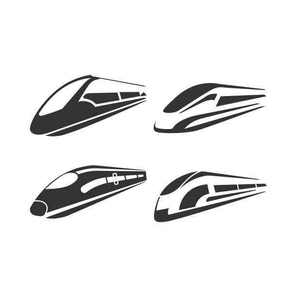 快速列车图标集设计模板图片下载