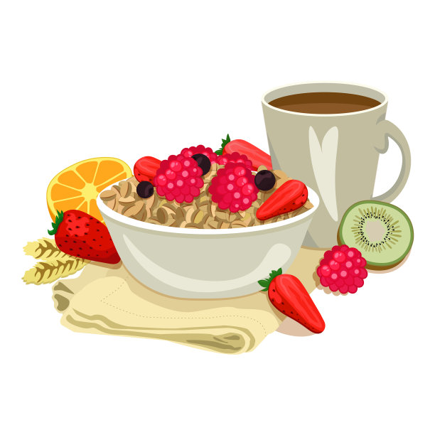 美味的浆果粥图片下载