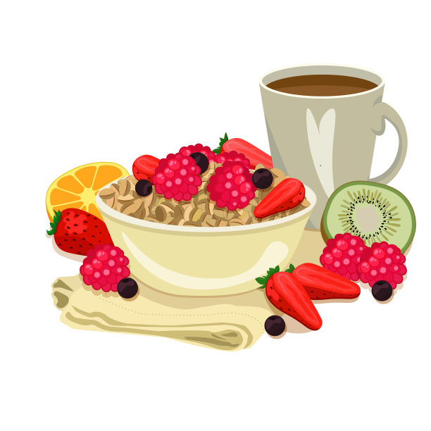 美味的浆果粥图片下载