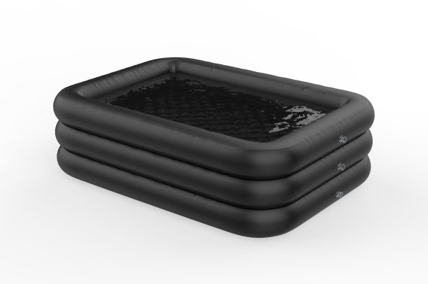 空白充气便携式PVC池品牌模型。图片下载