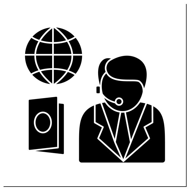 护照服务标志图形图标图片下载