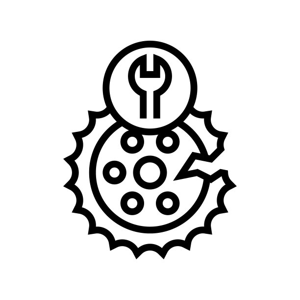 维护和维修线图标矢量插图图片下载