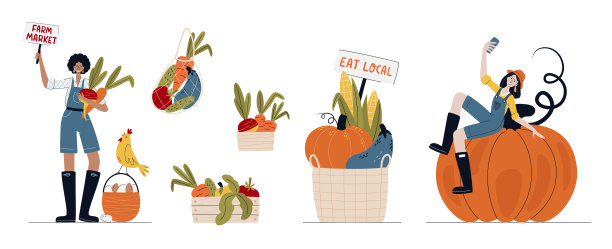 农贸市场，丰收节或吃当地的概念图片下载