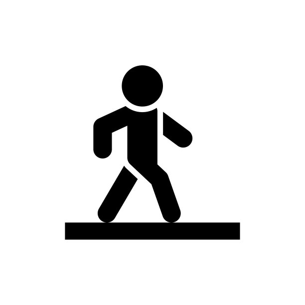 行人矢量固体图标风格插图。Eps 10个文件图片下载