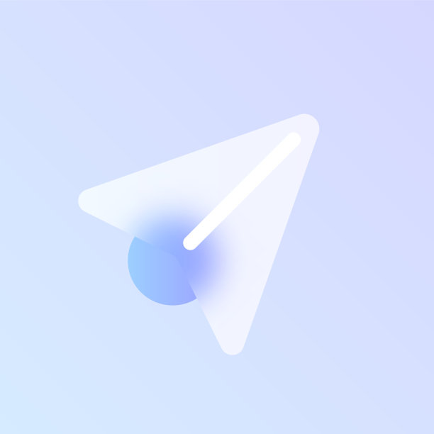 纸面玻璃形态时尚风格图标。发送信息颜色矢量图标模糊，透明玻璃和紫色梯度。用于网页和UI设计，移动应用程序和促销业务图片下载