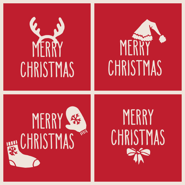 圣诞贺卡套装图片下载
