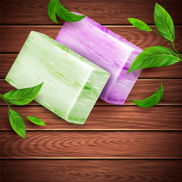 手工香皂创意推广横幅向量图片下载