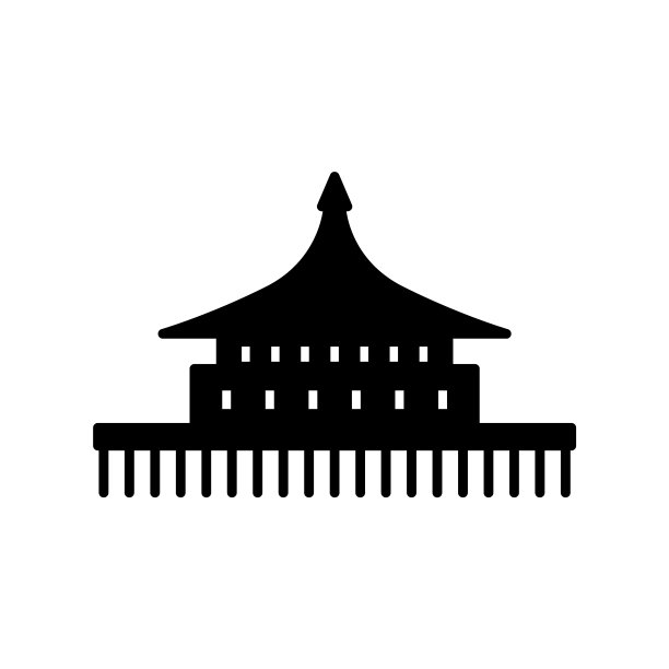 水上建筑在高跷上的字形图标。马尔代夫吸引。异国情调的餐厅。分离矢量图例图片下载