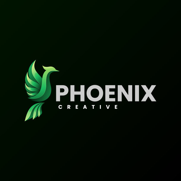 标志凤凰渐变色彩丰富的风格图片下载