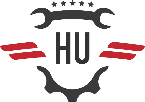 首字母胡汽车维修标识设计图片下载