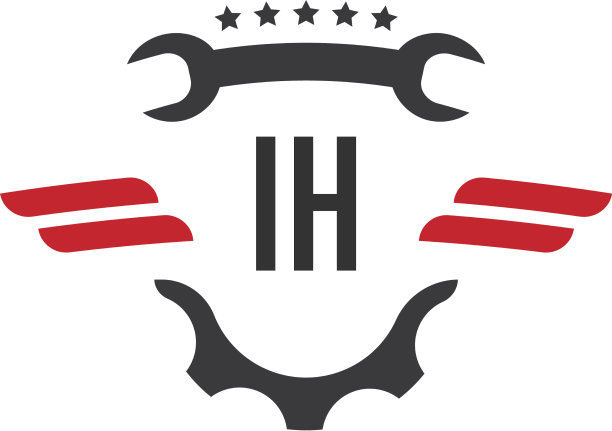 首字母ih汽车修理标志设计图片下载