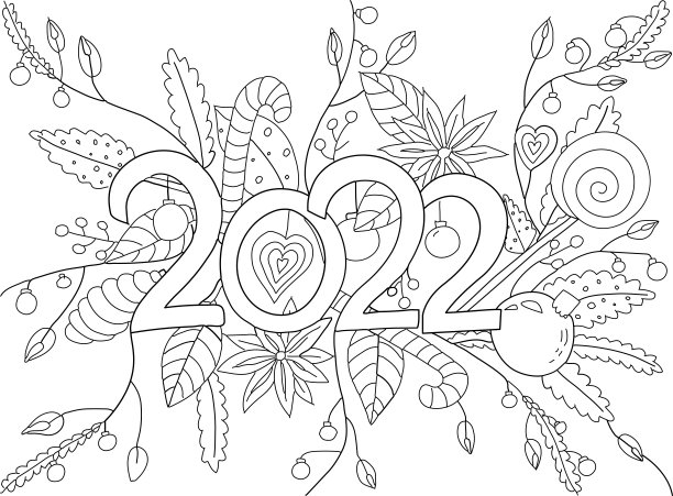 手绘着色页的孩子和成人。漂亮的图案和小细节的图画。彩色书图片。图片下载