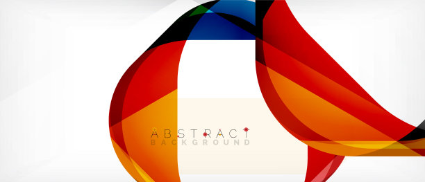 抽象的带有重叠波的正方形形状图片下载