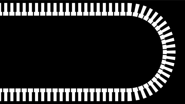 钢琴琴键音乐键盘乐器歌曲旋律矢量设计风格图片下载