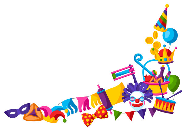 普林节犹太节日快乐。背景与传统符号。图片下载