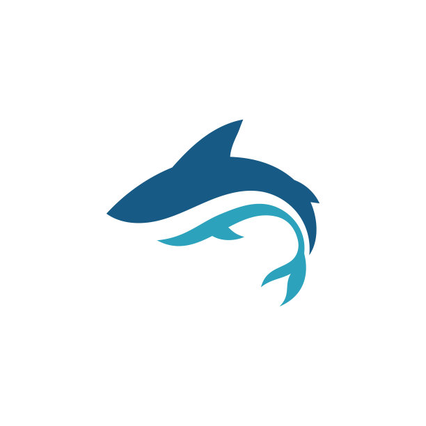 鲨鱼插图图标设计模板图片下载