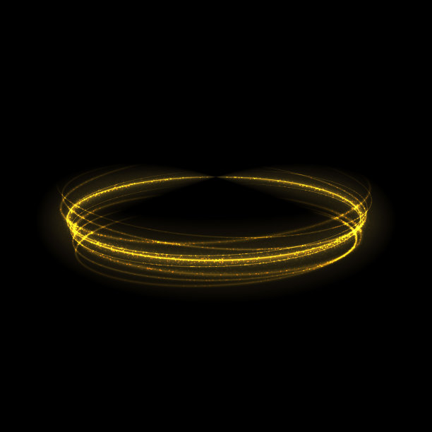 金色辉光效应恒星爆发与火花孤立图片下载