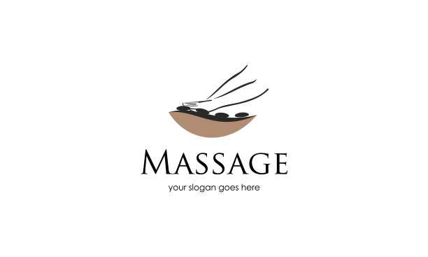 人体按摩标志设计图片下载