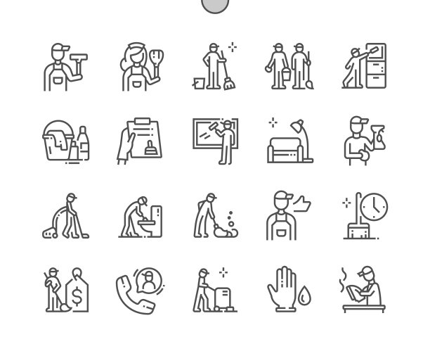 清洁大师回顾工作洁净室图片下载