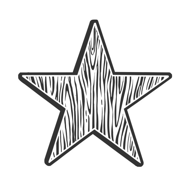 星木纹理线条艺术素描图片下载