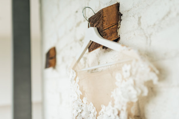 优雅的蕾丝裙子。婚纱图片下载