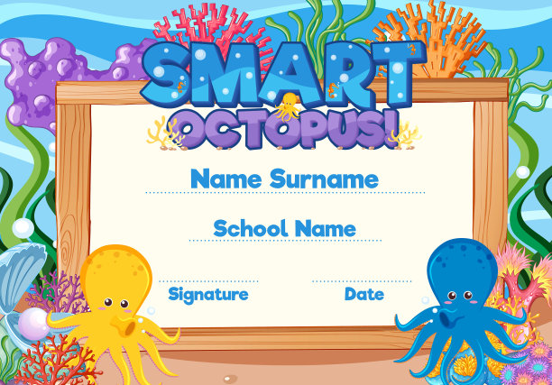 学生的文凭或证书模板图片下载