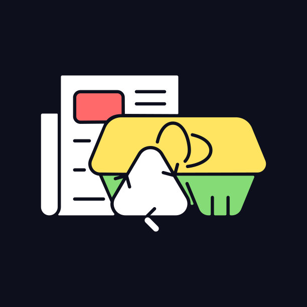 蛋纸盒从报纸的RGB颜色图标为暗主题图片下载