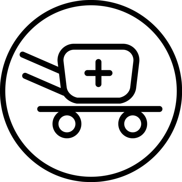 简约购物车图标线条（隔离）图片下载