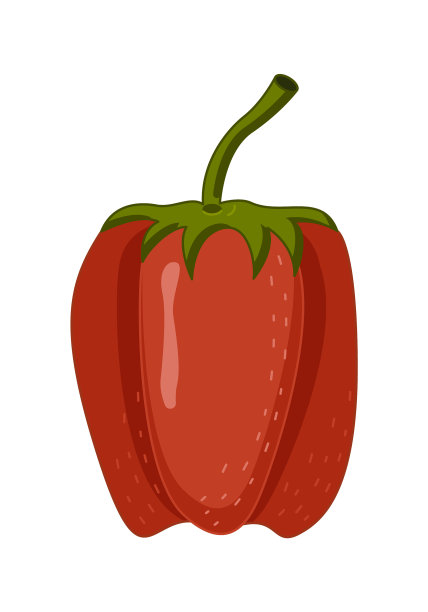 红色的扁形铃铛图片下载