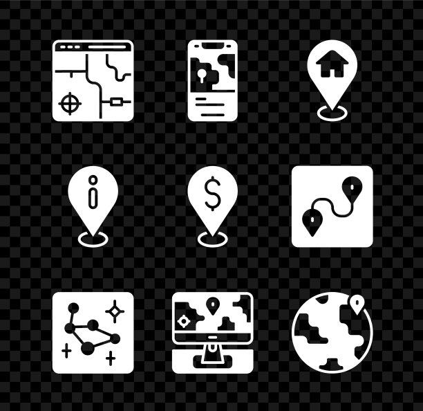 设置信息图城市地图城市导航图片下载