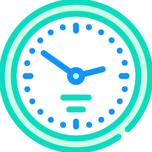 挂钟彩色图标图片下载