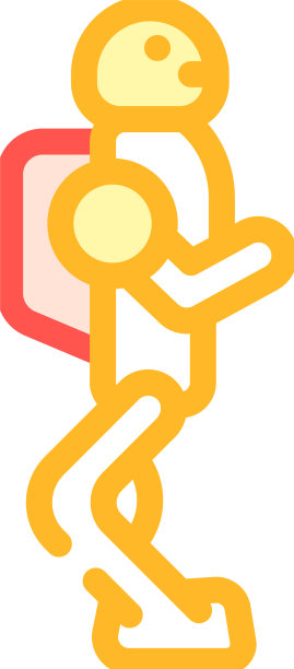 电子机器人技术彩色图标图片下载