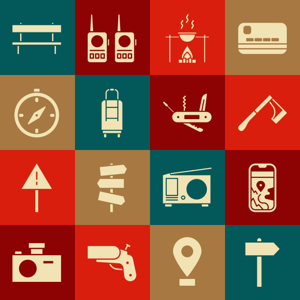 设置道路交通路标、城市地图导航图片下载