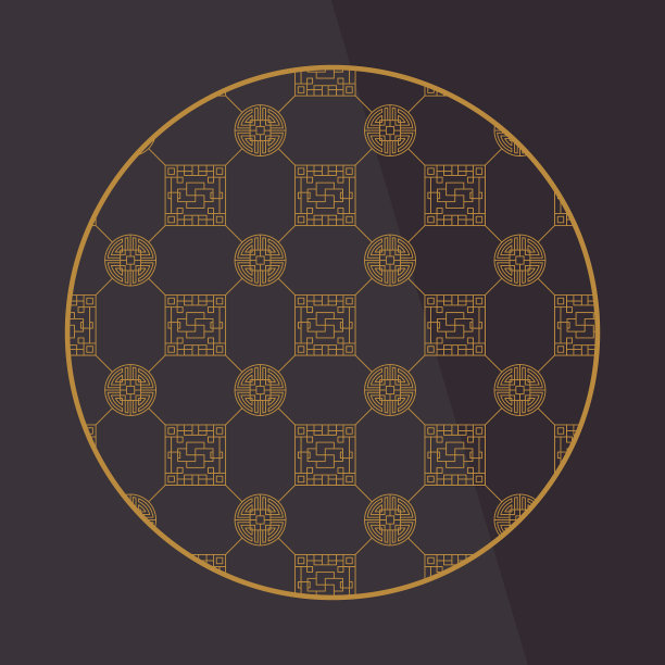 中式装饰元素框架或边框图片下载