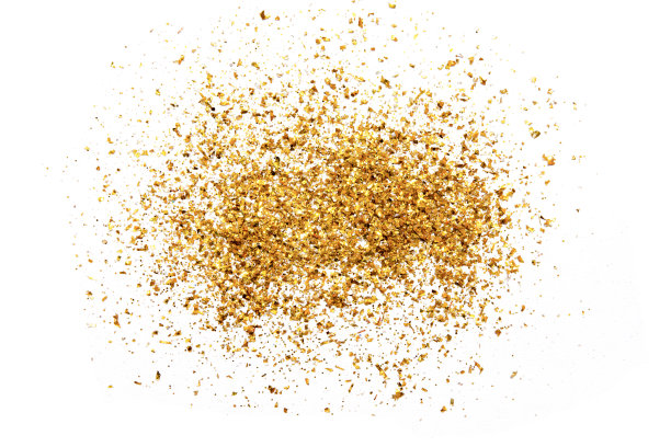 白色抽象背景上的金色闪光纹理图片下载