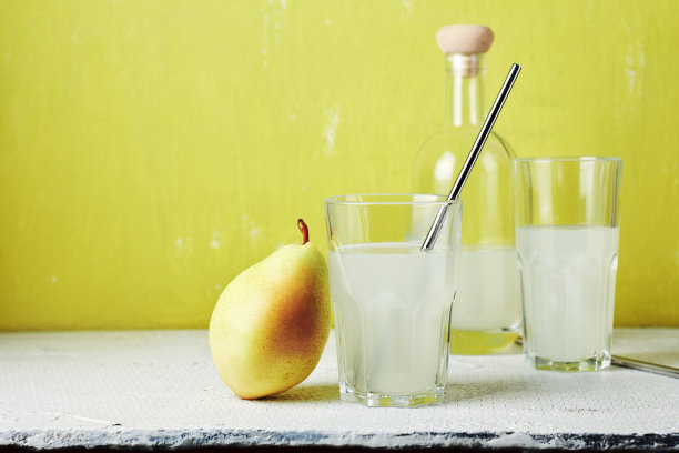 梨饮料,鸡尾酒。图片下载