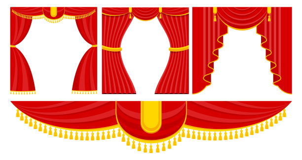 幕布上有lambrequins图片下载