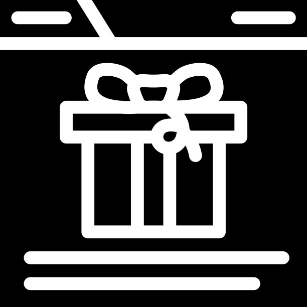 网上购买礼品字形图标图片下载