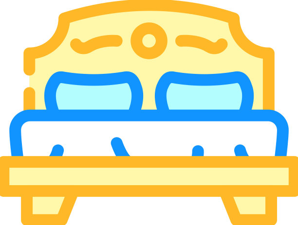 卧室家具颜色图标图片下载