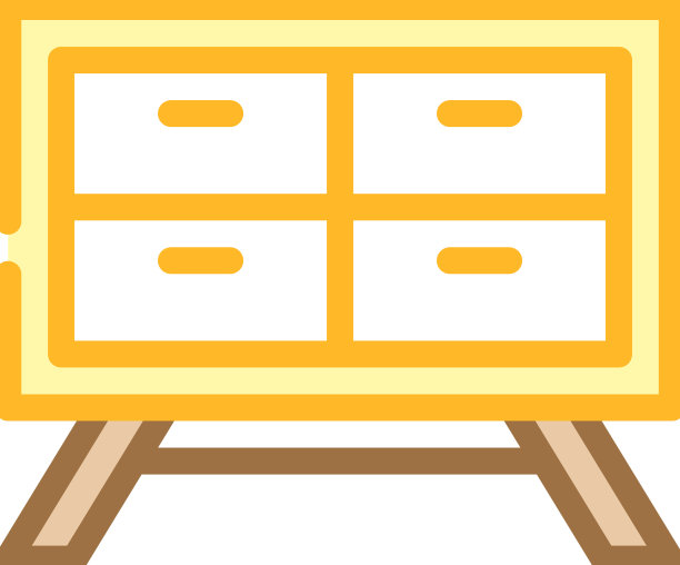 公共餐饮家具颜色图标图片下载