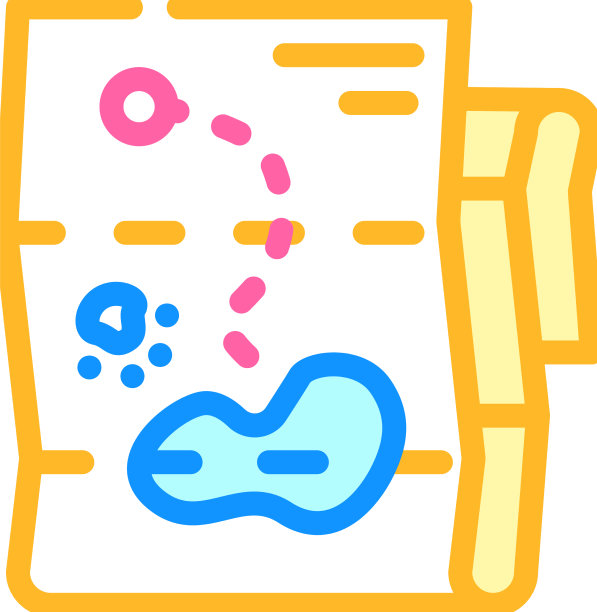 地图与方向颜色图标图片下载