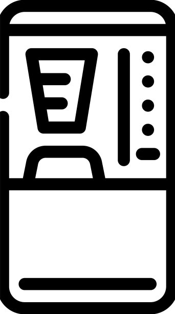 咖啡机线条图标图片下载