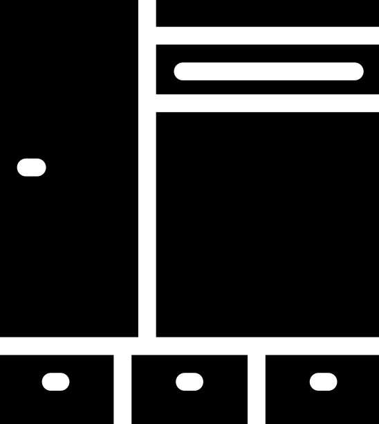 门厅家具的字形图标图片下载